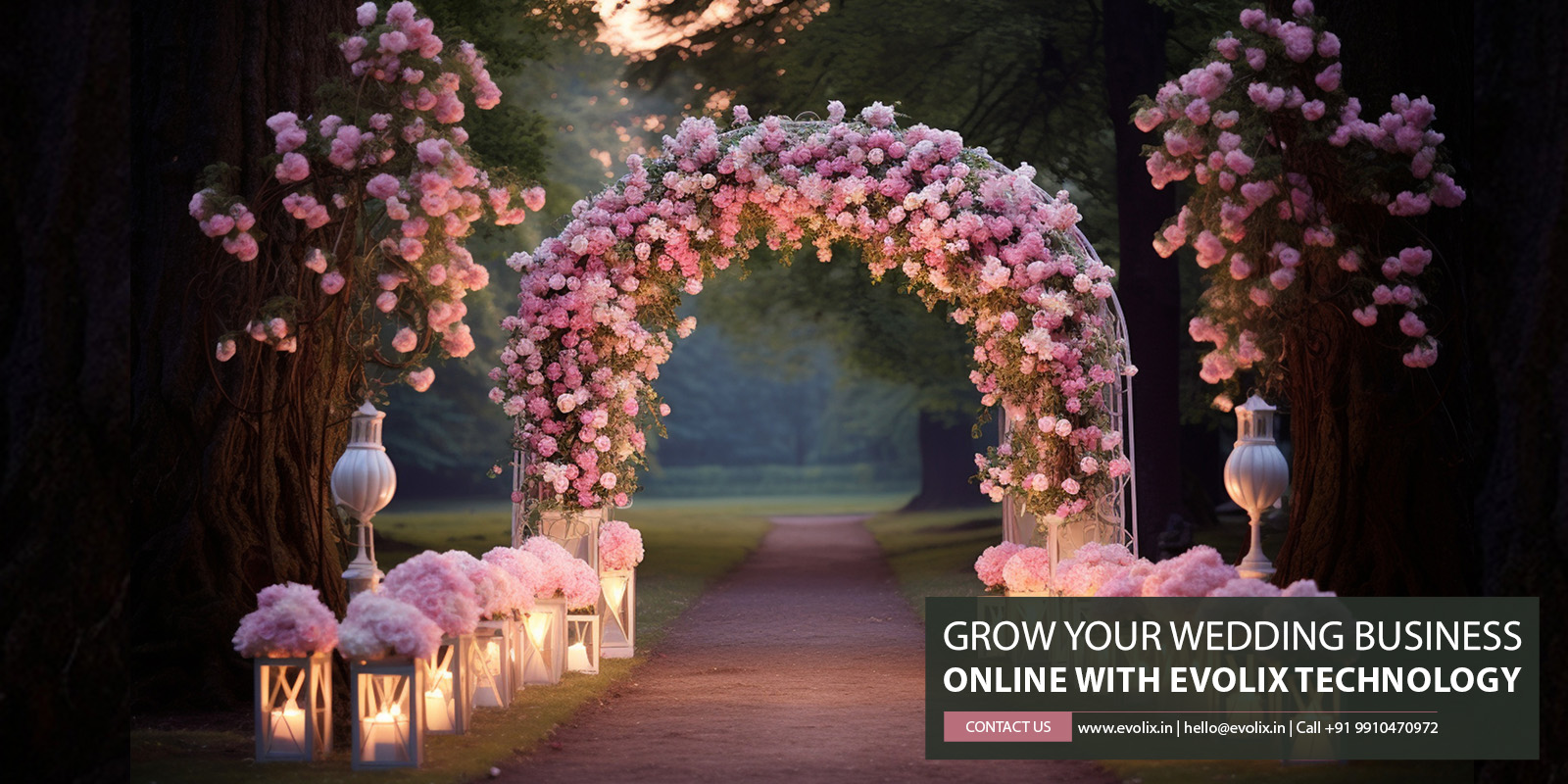 Grow your Wedding business online with Evolix Technology